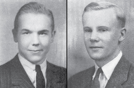 Photos of Dr. Howard 'Hoddy' Jones ’39 P’67 and Cecil Semple ’39