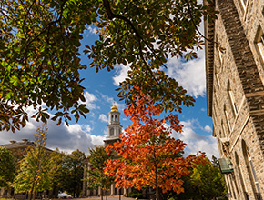 A view of Colgate campus. Link to Life Stage Gift Planner Over Age 70 Situations.